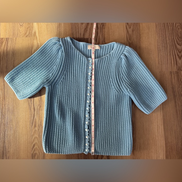 Sezane Sky Blue Women's Cardigan - Picture 9 of 10